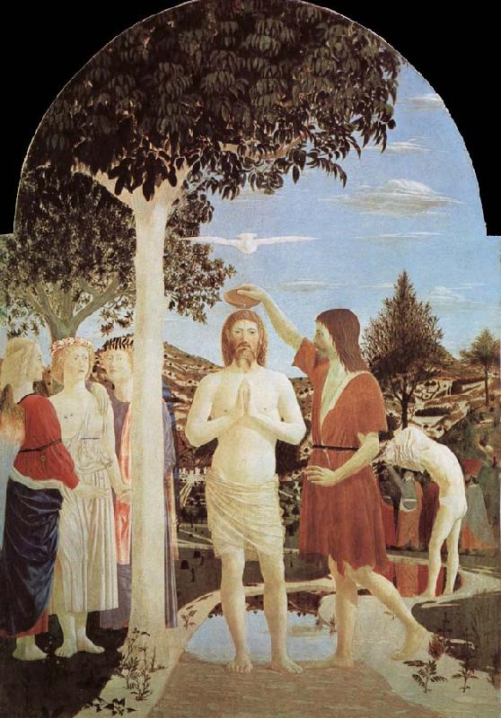 Piero della Francesca The Baptism of Christ oil painting image